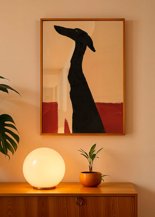 Elegantní chrt v minimalistickém provedení – Product1