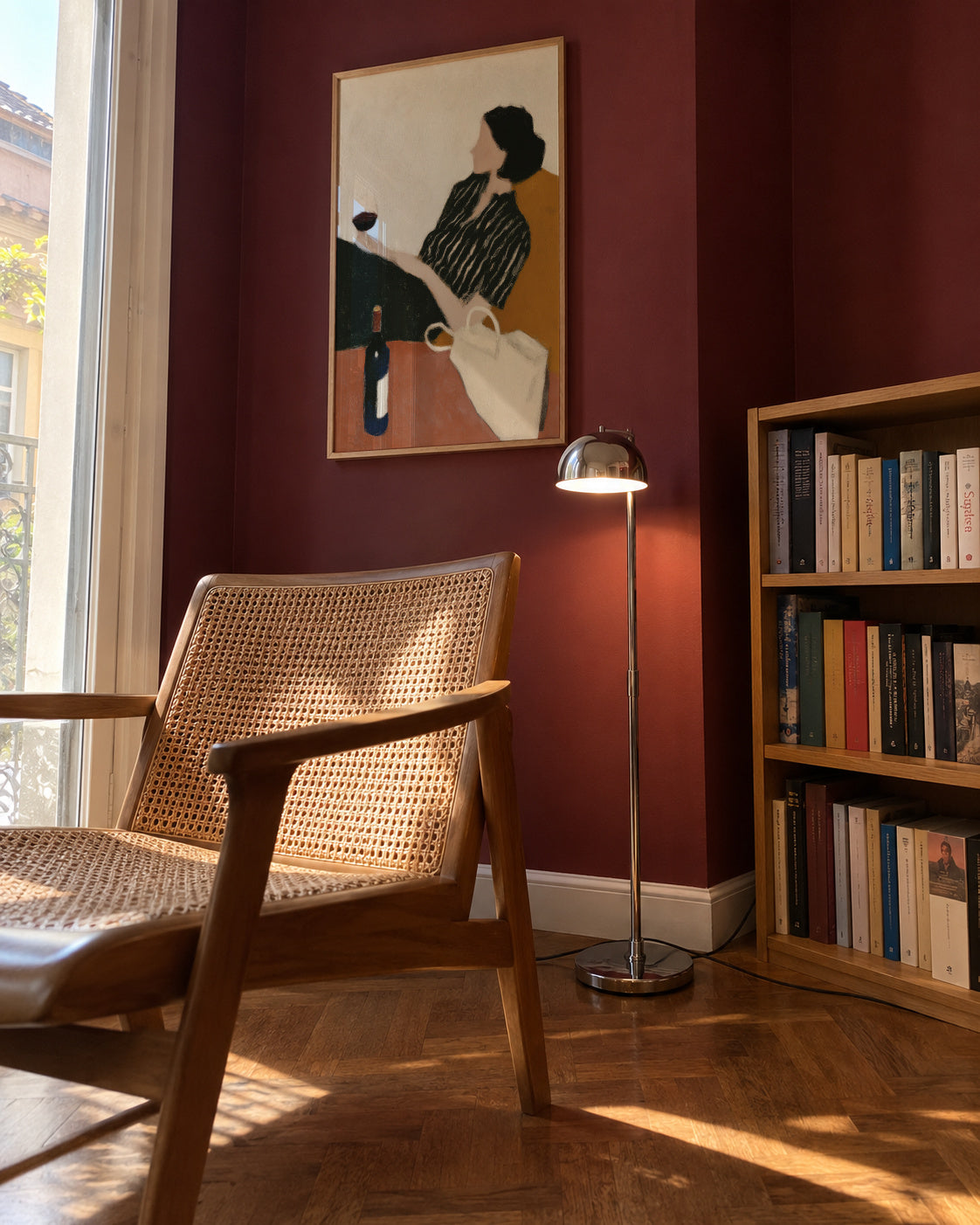 Terrace Thoughts - Framed poster in an interior