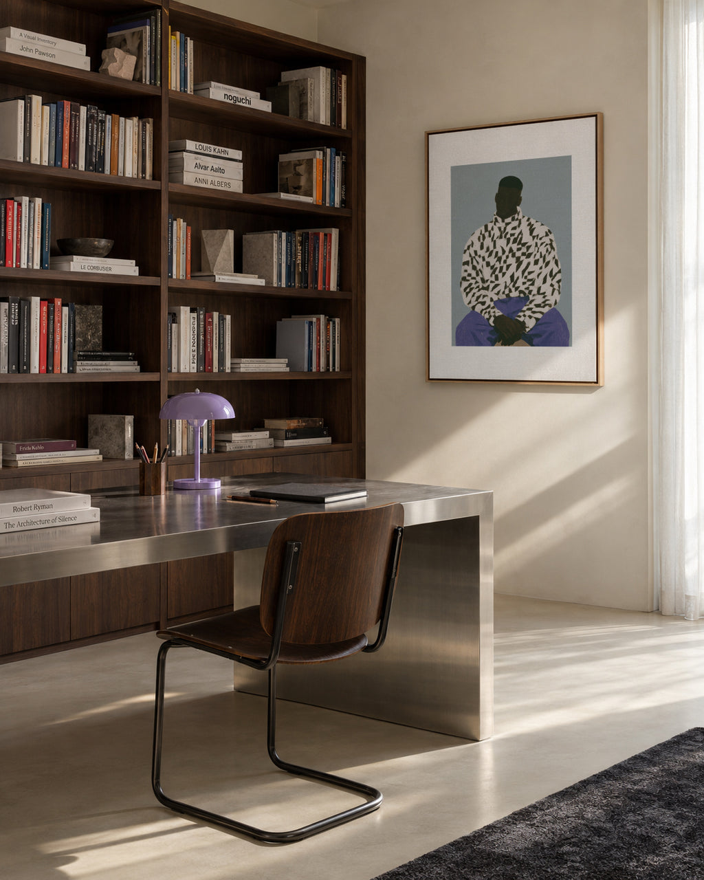 Leopard Print Shirt - Framed canvas in an interior