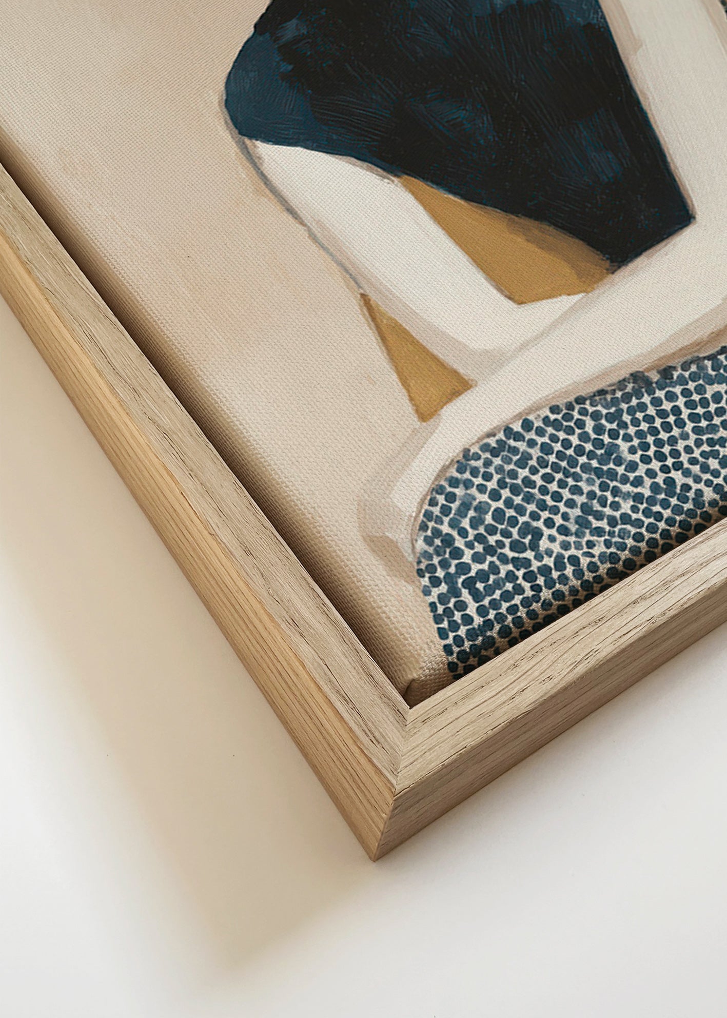 Ilustrace portrét ženy s vysokým límcem – Canvas detail