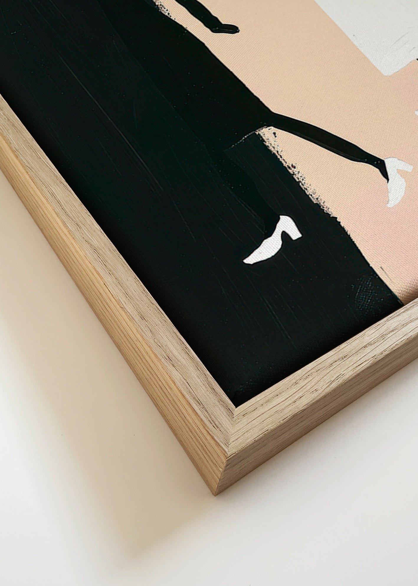 Ilustrace minimalistických siluet – Canvas detail
