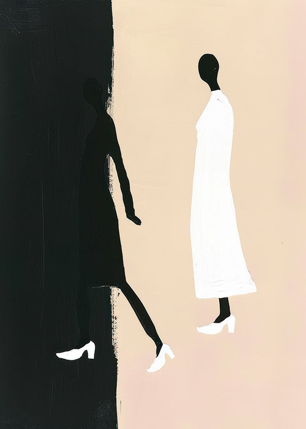 Ilustrace minimalistických siluet