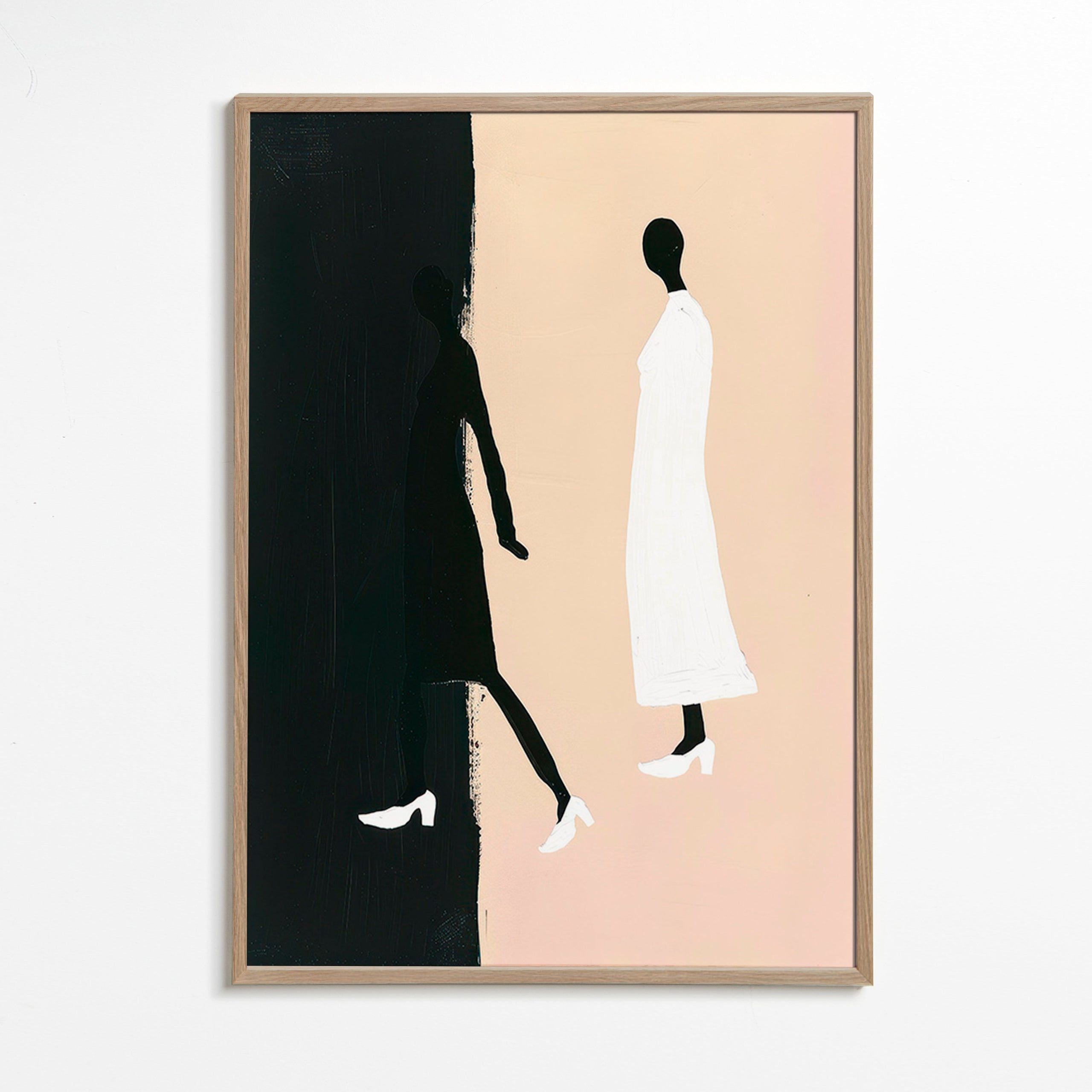 Ilustrace minimalistických siluet – Oak Frame