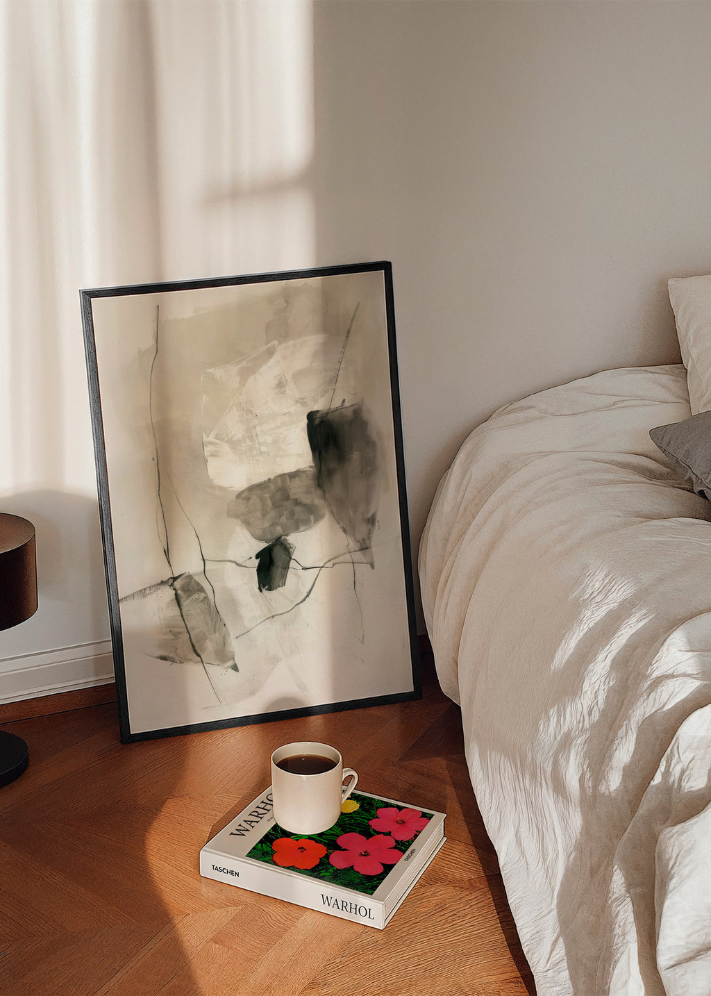 Ink in Repose I - Framed poster in an interior