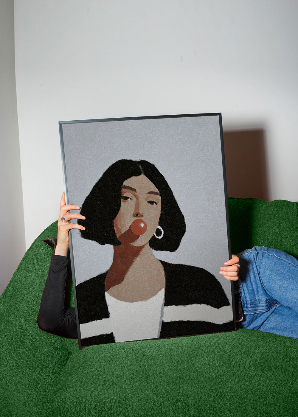 Ilustrace portrét s žvýkačkou – Product2