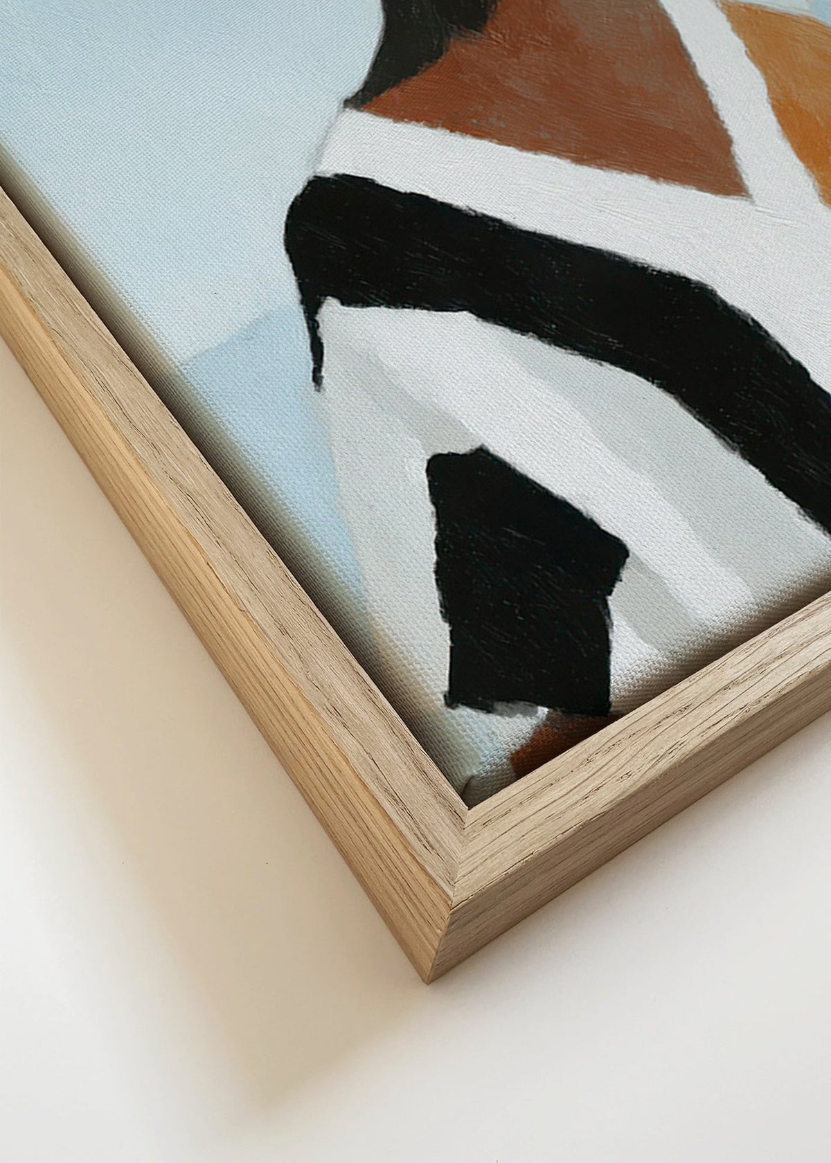 Ilustrace postavy u plachetnice – Canvas detail
