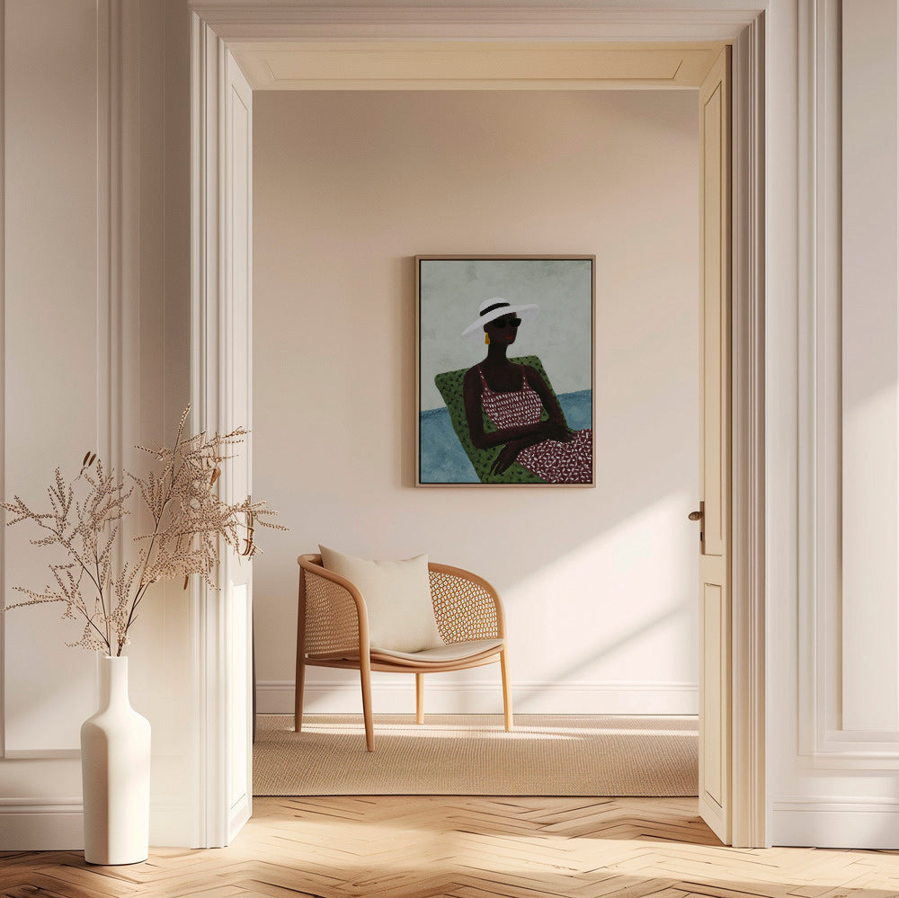 Elegantní ilustrace ležící postavy – Canvas1