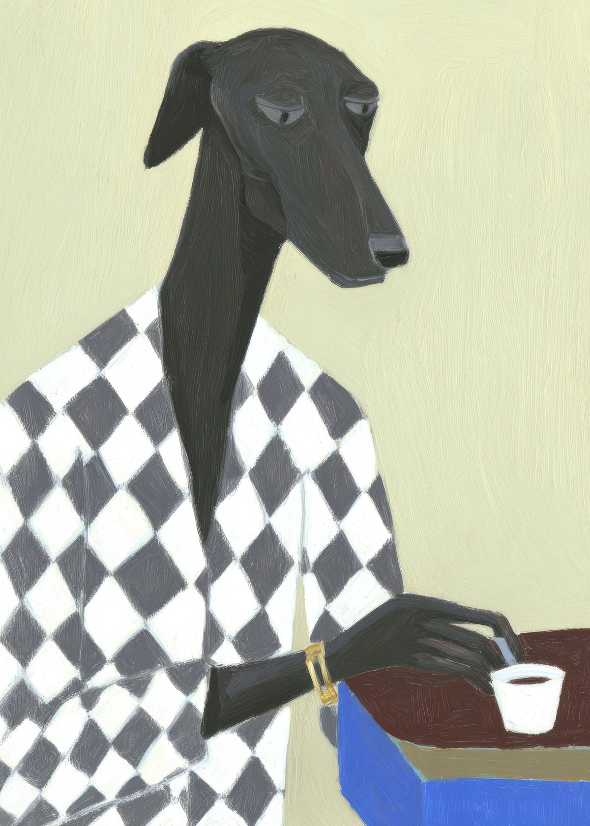 Coffee Dog II - Unframed art print