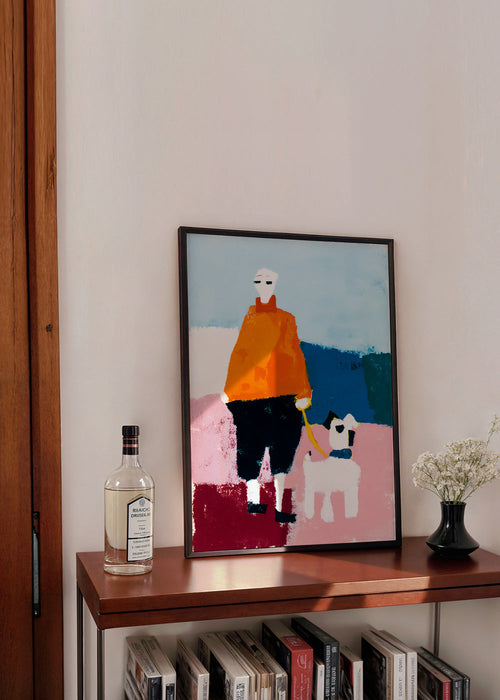 Ilustrace ranní procházka se psem – Product1