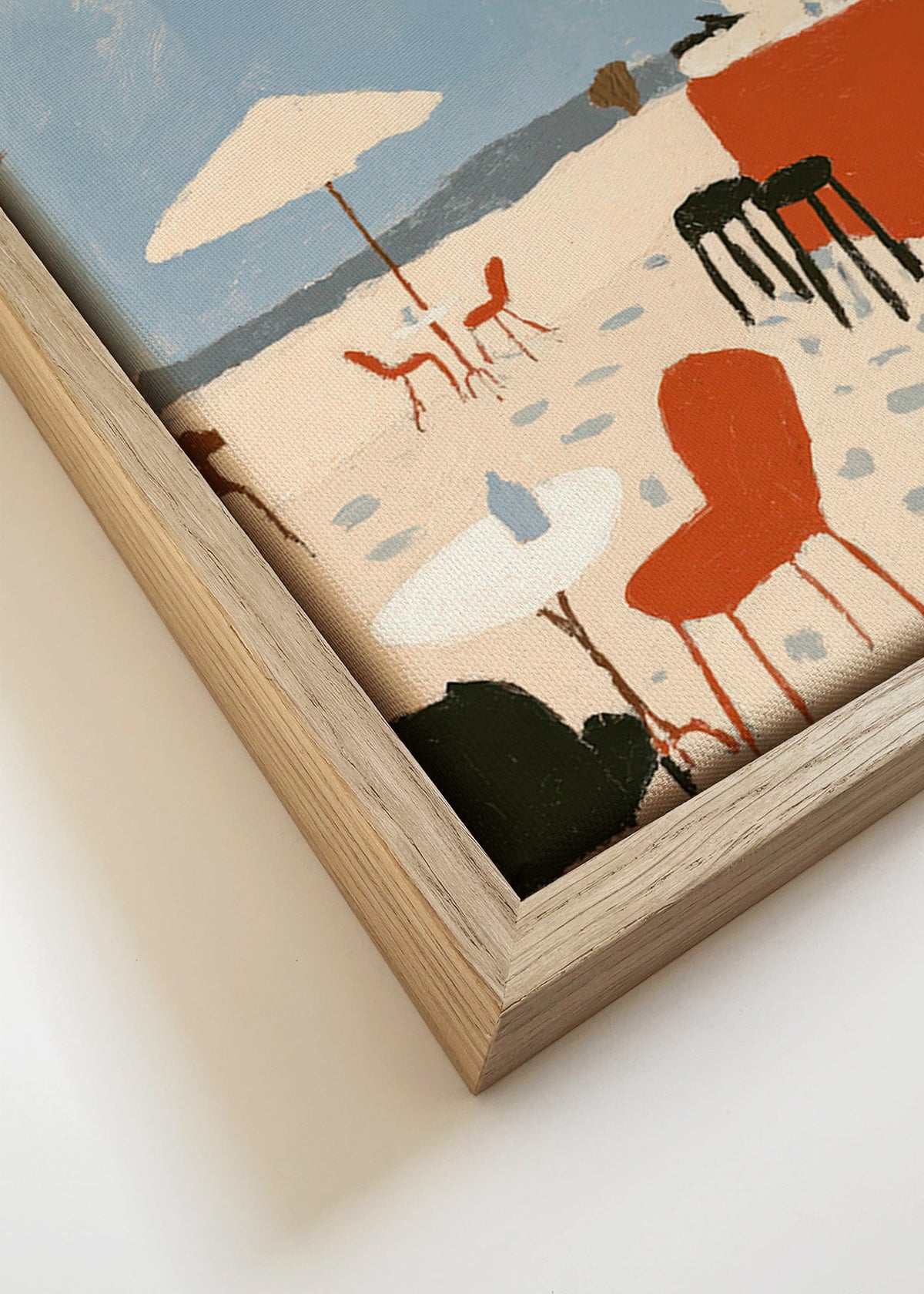 Krajinářské umění: minimalistická pobřežní terasa – Canvas detail