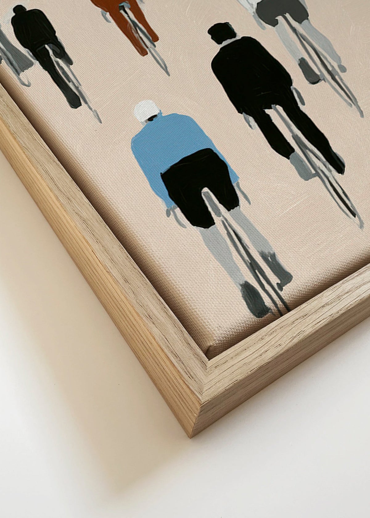 Obraz do kuchyně Procházka cyklistů – Canvas detail