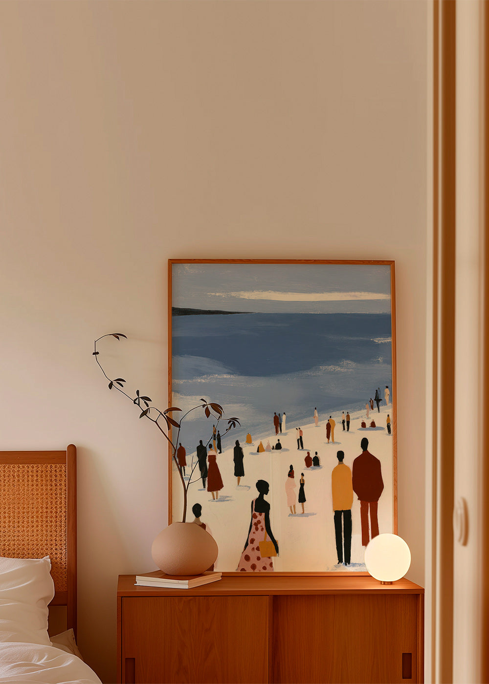 Krajinářské umění: pláž se stylizovanými postavami – Product1