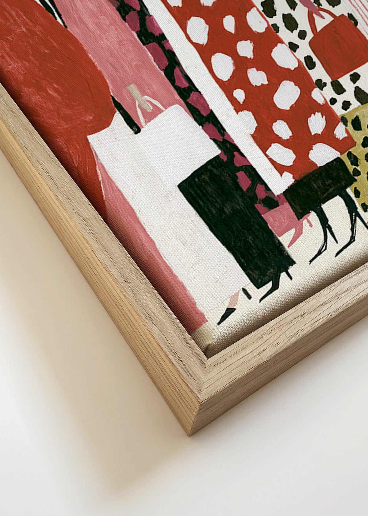Ilustrace módy: průvod stylizovaných profilů