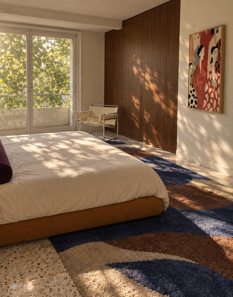 Sunday Gathering - Framed canvas in an interior