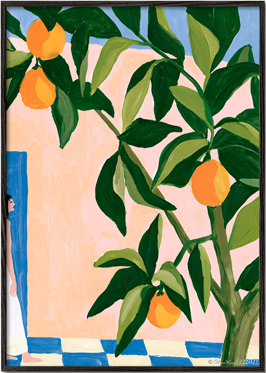 Obraz do kuchyně Amalfi citrony malované