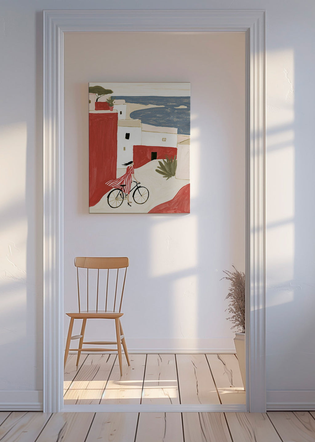 Ilustrace kola u pobřeží