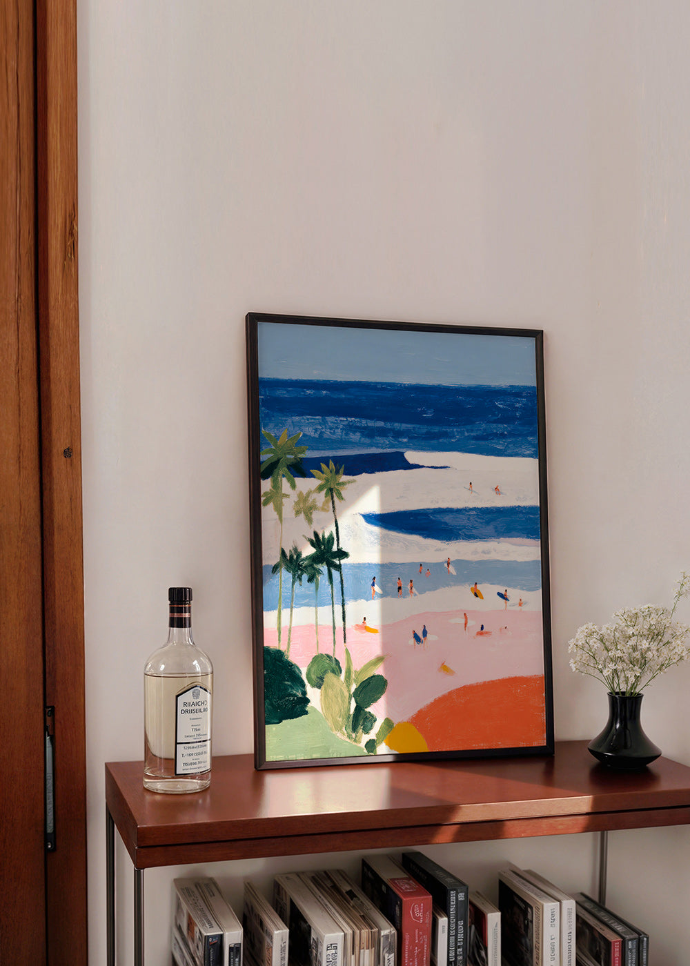 Cuadro de paisaje pláž a surf