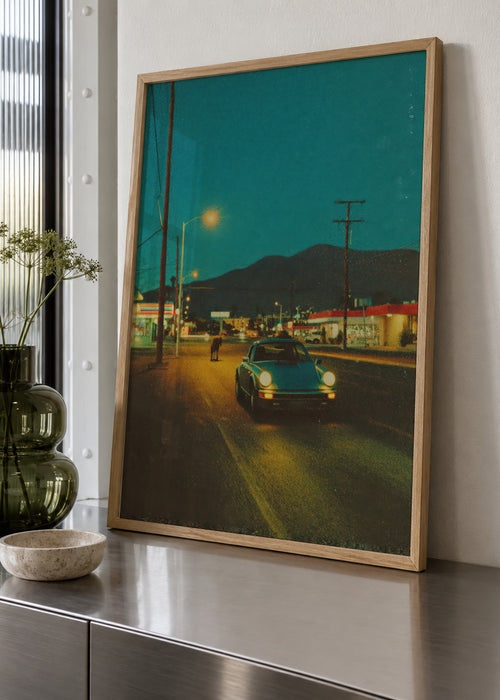 Desert Highway - Framed poster in an interior