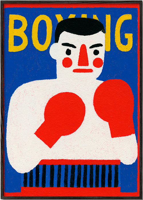 Sportovní umění: ilustrovaný boxer