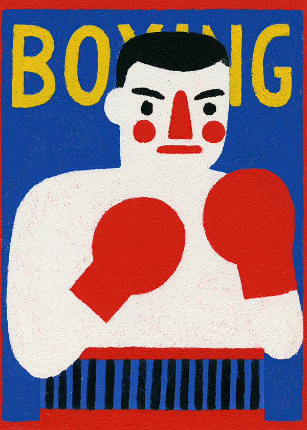 Sportovní umění: ilustrovaný boxer