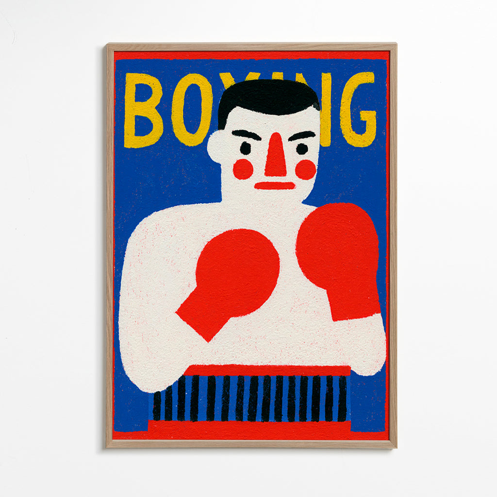 Sportovní umění: ilustrovaný boxer