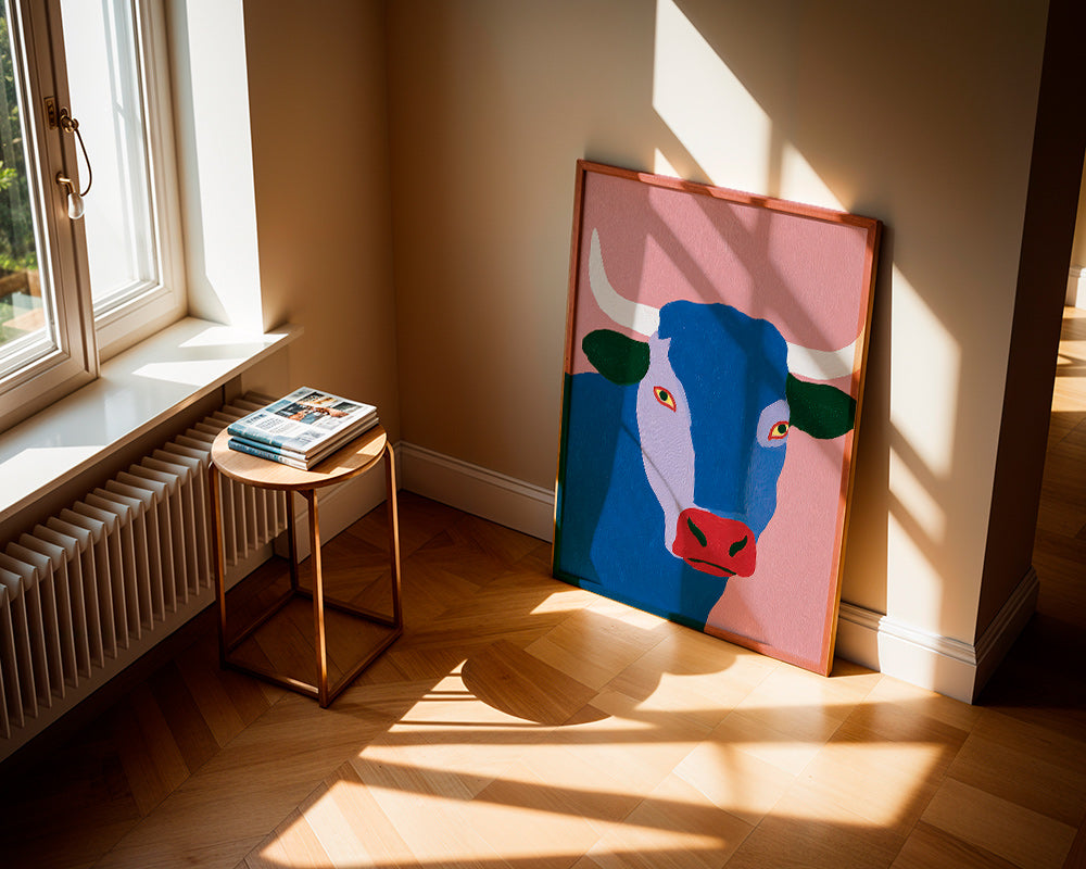 Indigový býk ilustrace