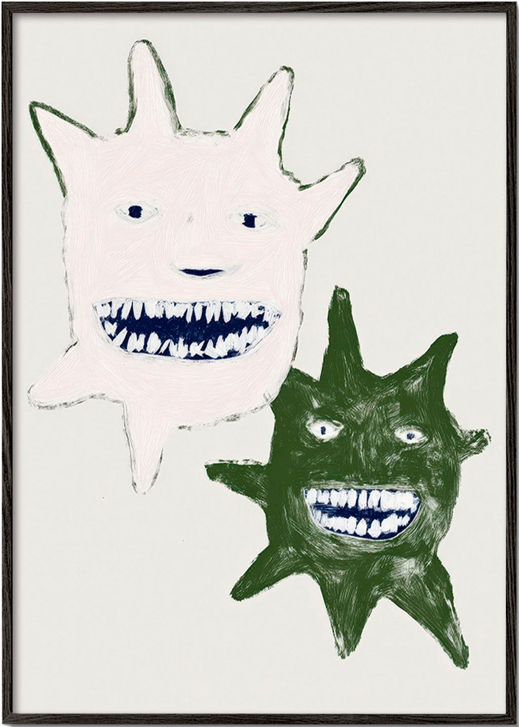 Ilustrace dvojčat-monster