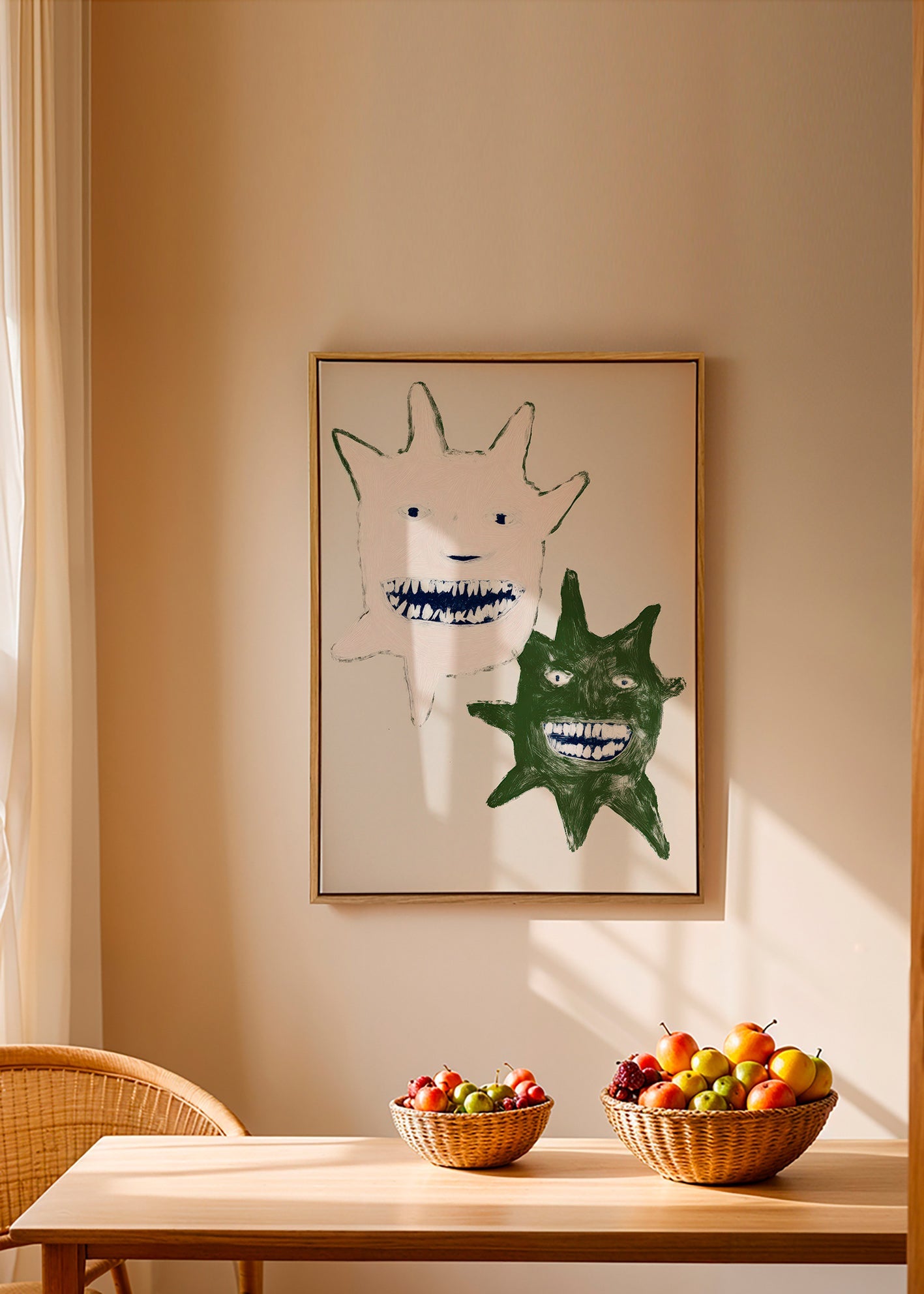 Ilustrace dvojčat-monster