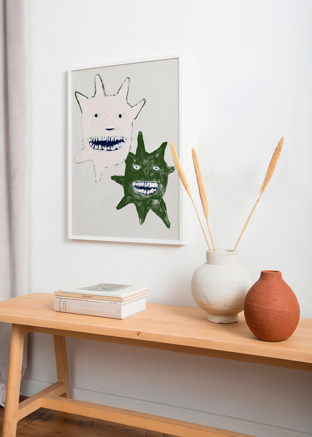 Ilustrace dvojčat-monster