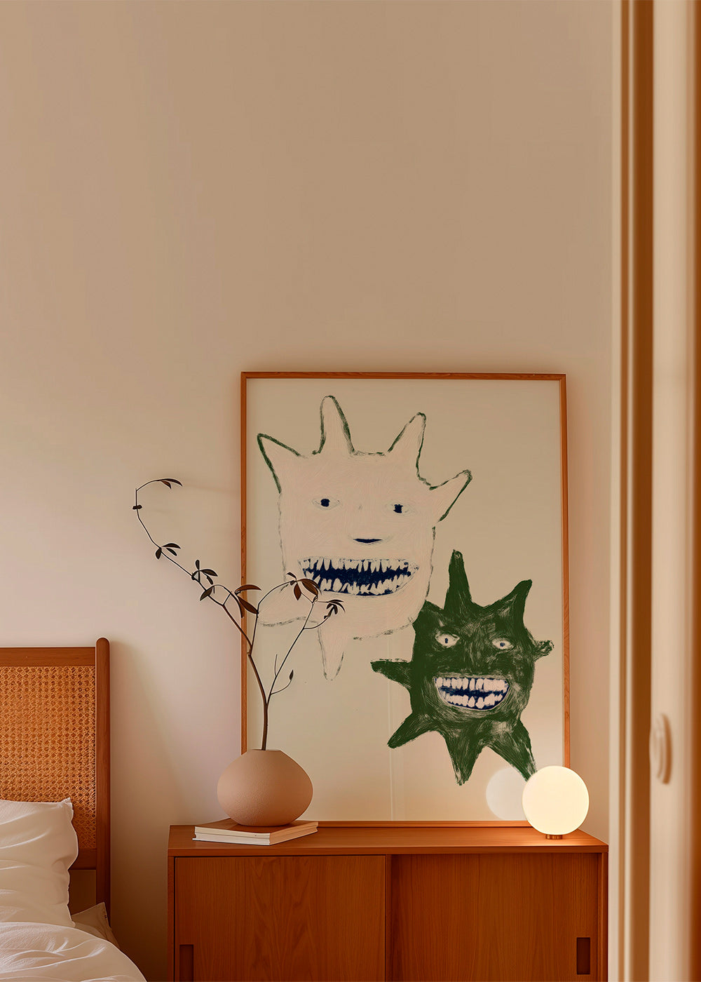 Ilustrace dvojčat-monster