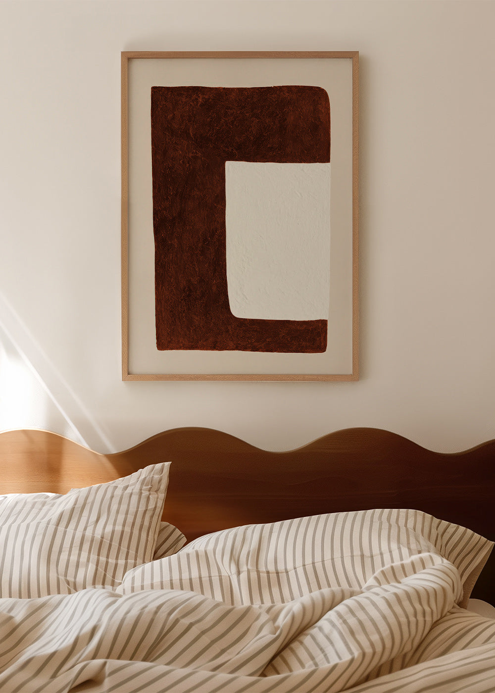 Abstraktní obraz: Čokoládový tvar minimal