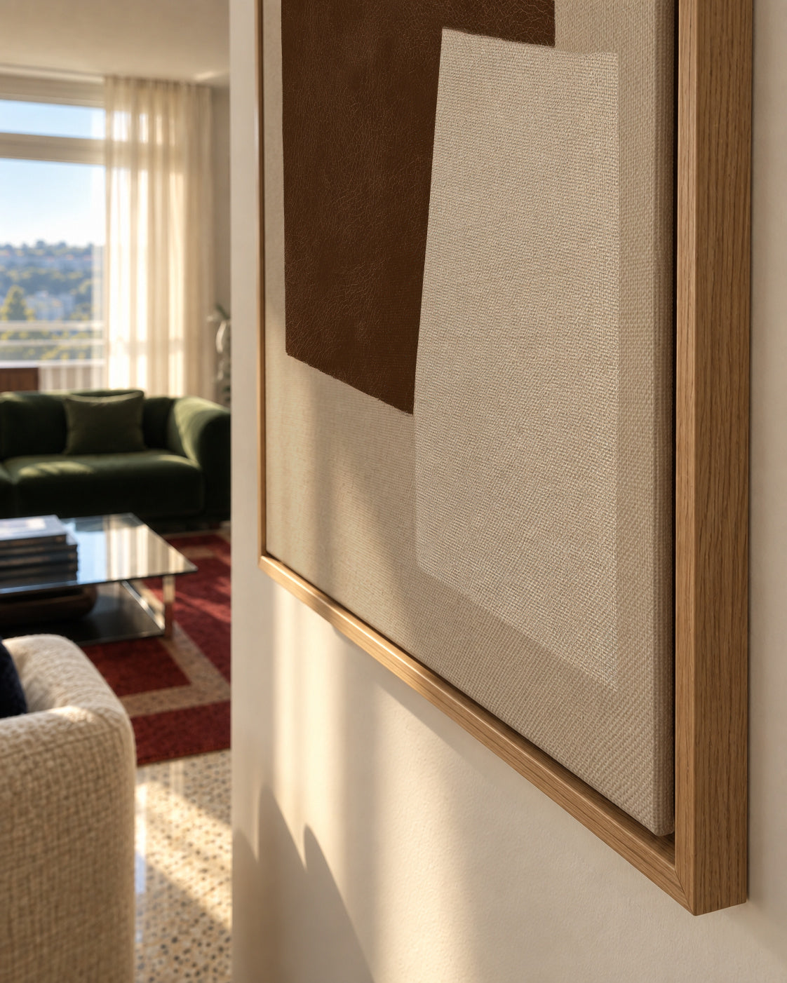 Sand Texture - Framed canvas detail