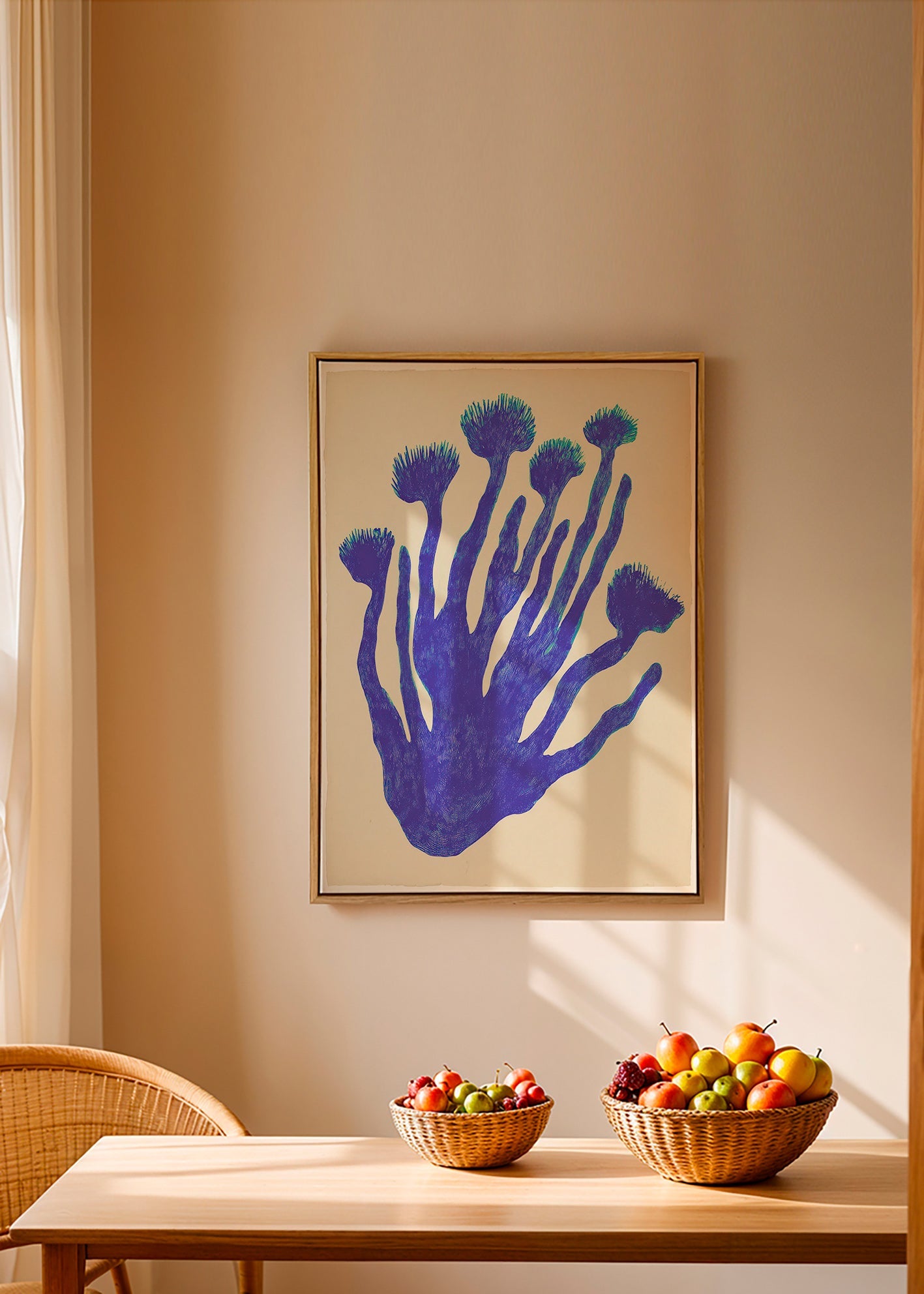 Botanický plakát Indigo Coral