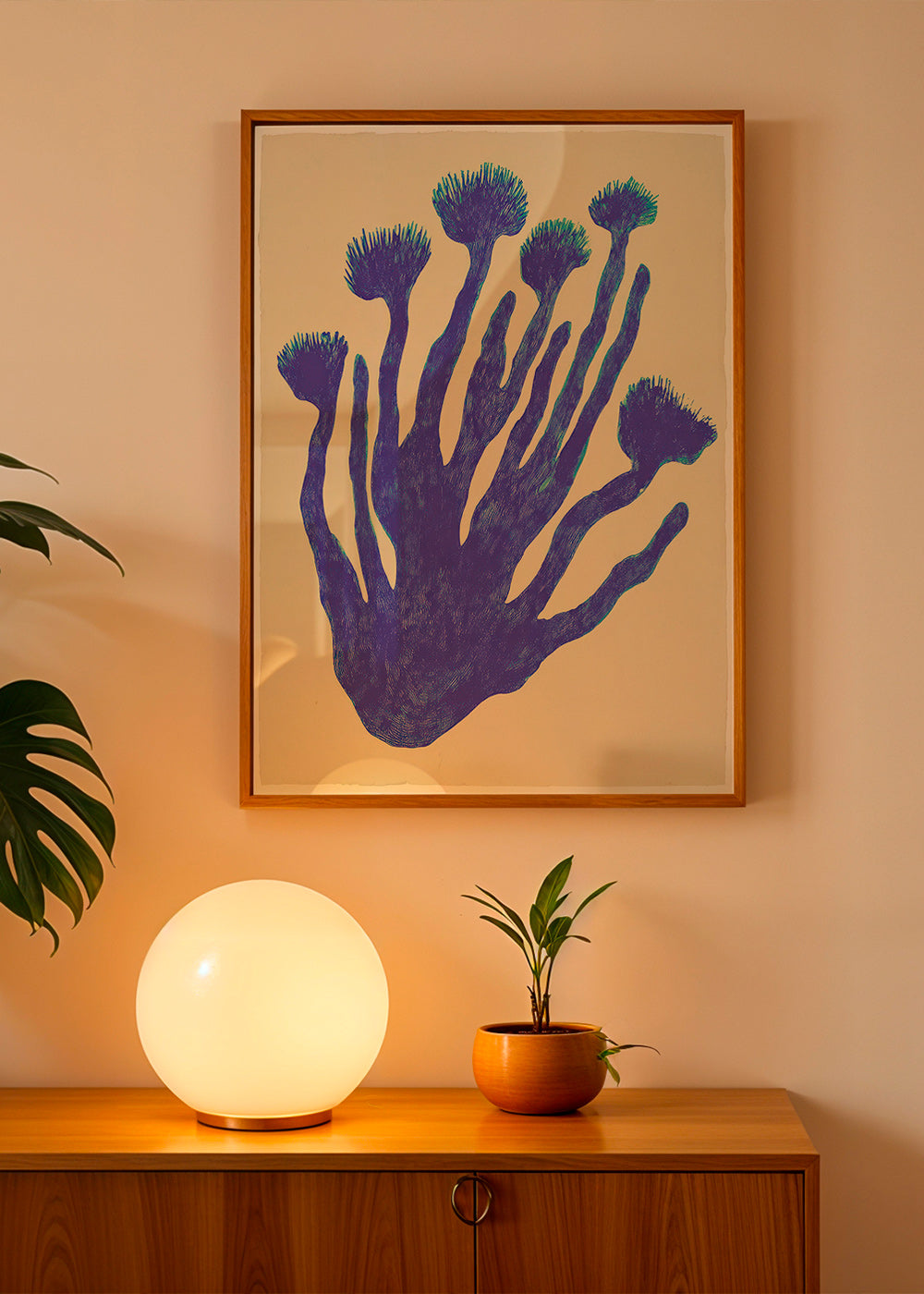 Botanický plakát Indigo Coral