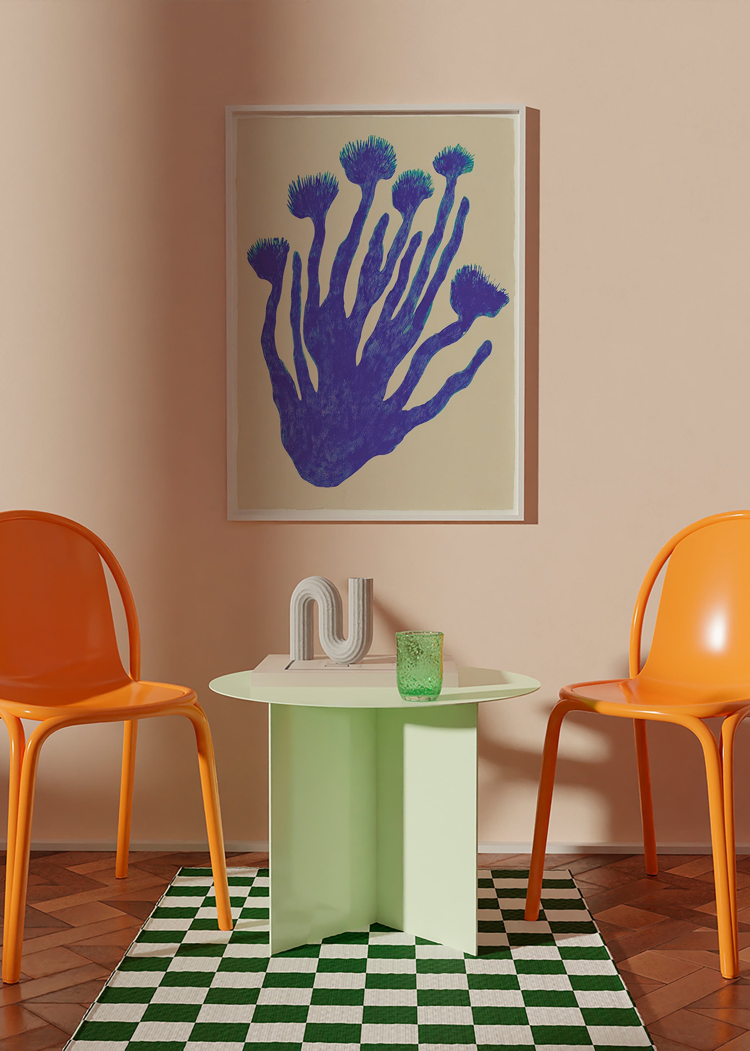 Botanický plakát Indigo Coral