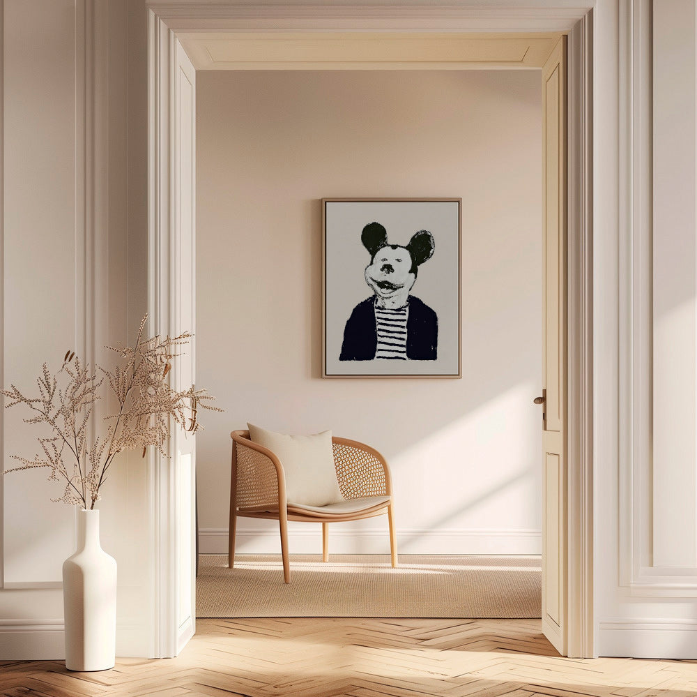 Ilustrace myši gentleman