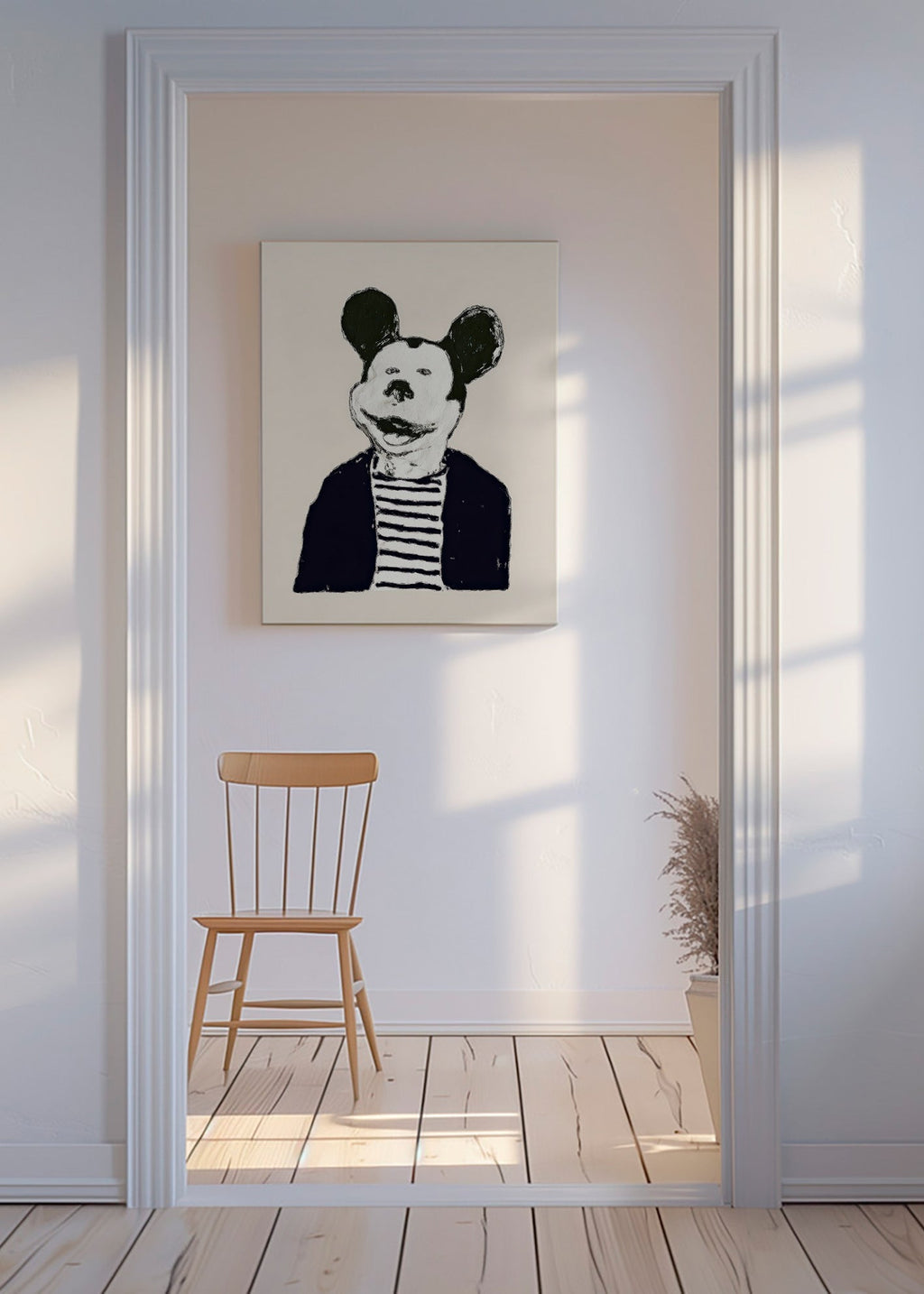 Ilustrace myši gentleman