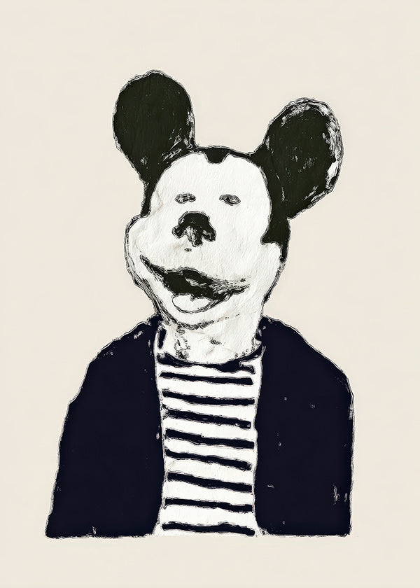 Ilustrace myši gentleman