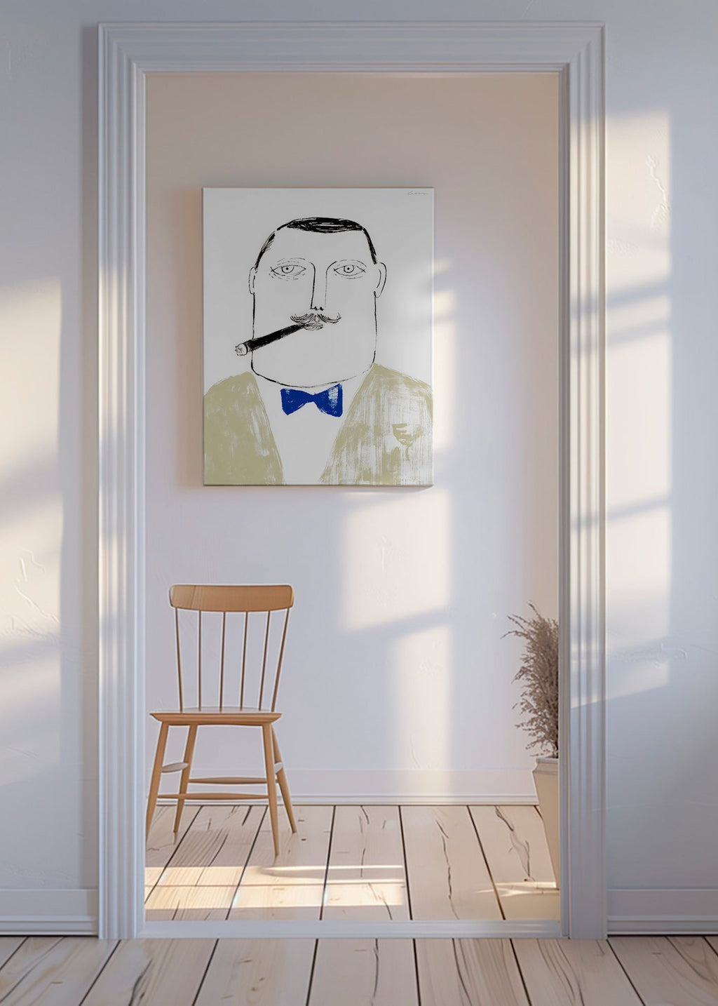 Kresba pána s doutníkem