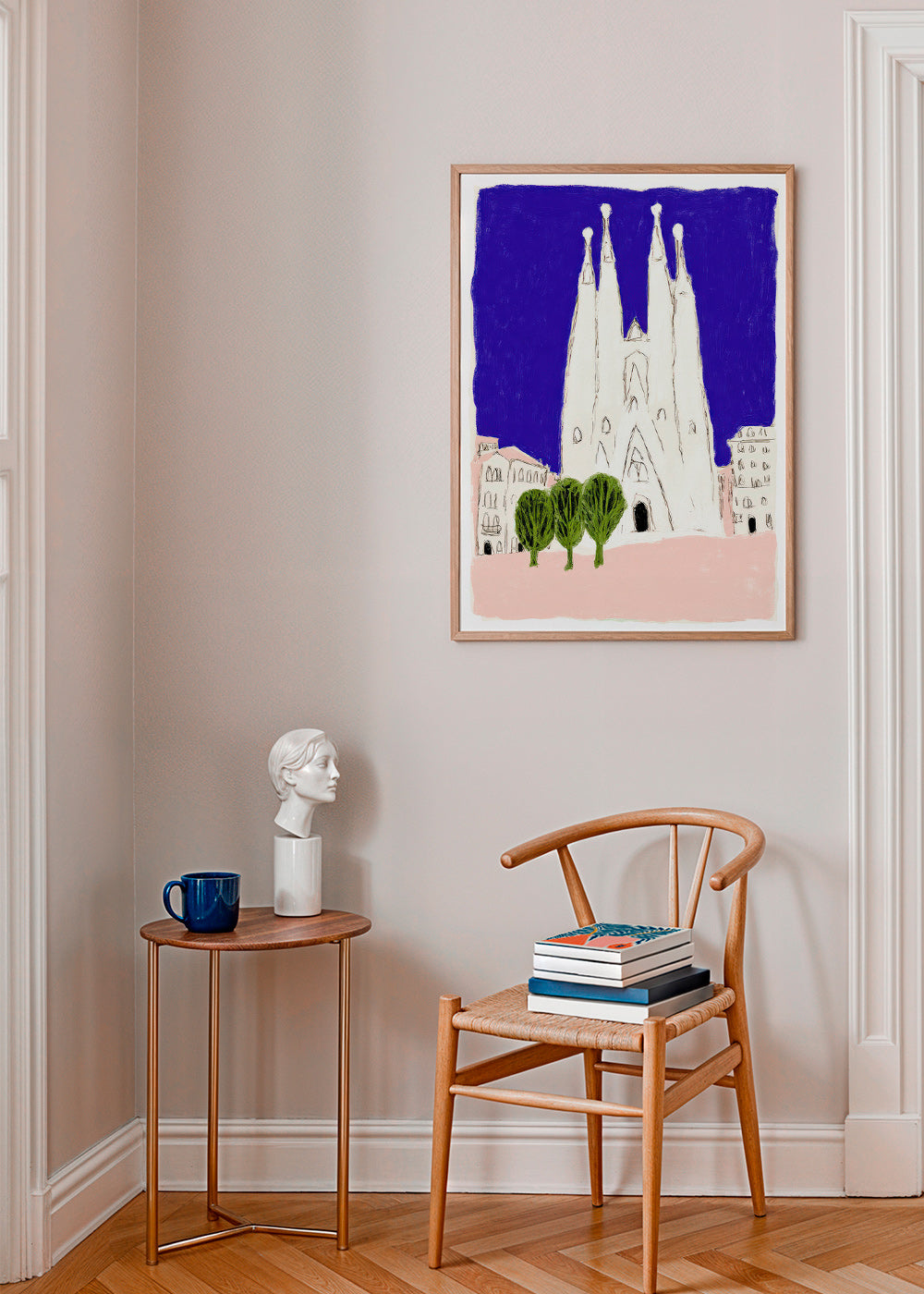Obraz do kuchyně Sagrada Familia noční skica