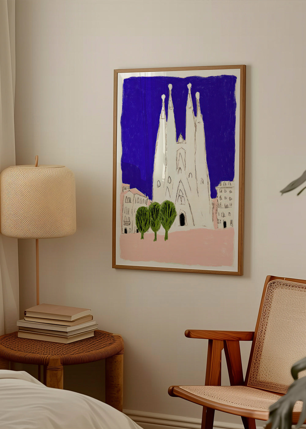 Obraz do kuchyně Sagrada Familia noční skica