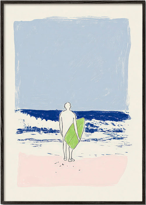 Minimalistická ilustrace surf