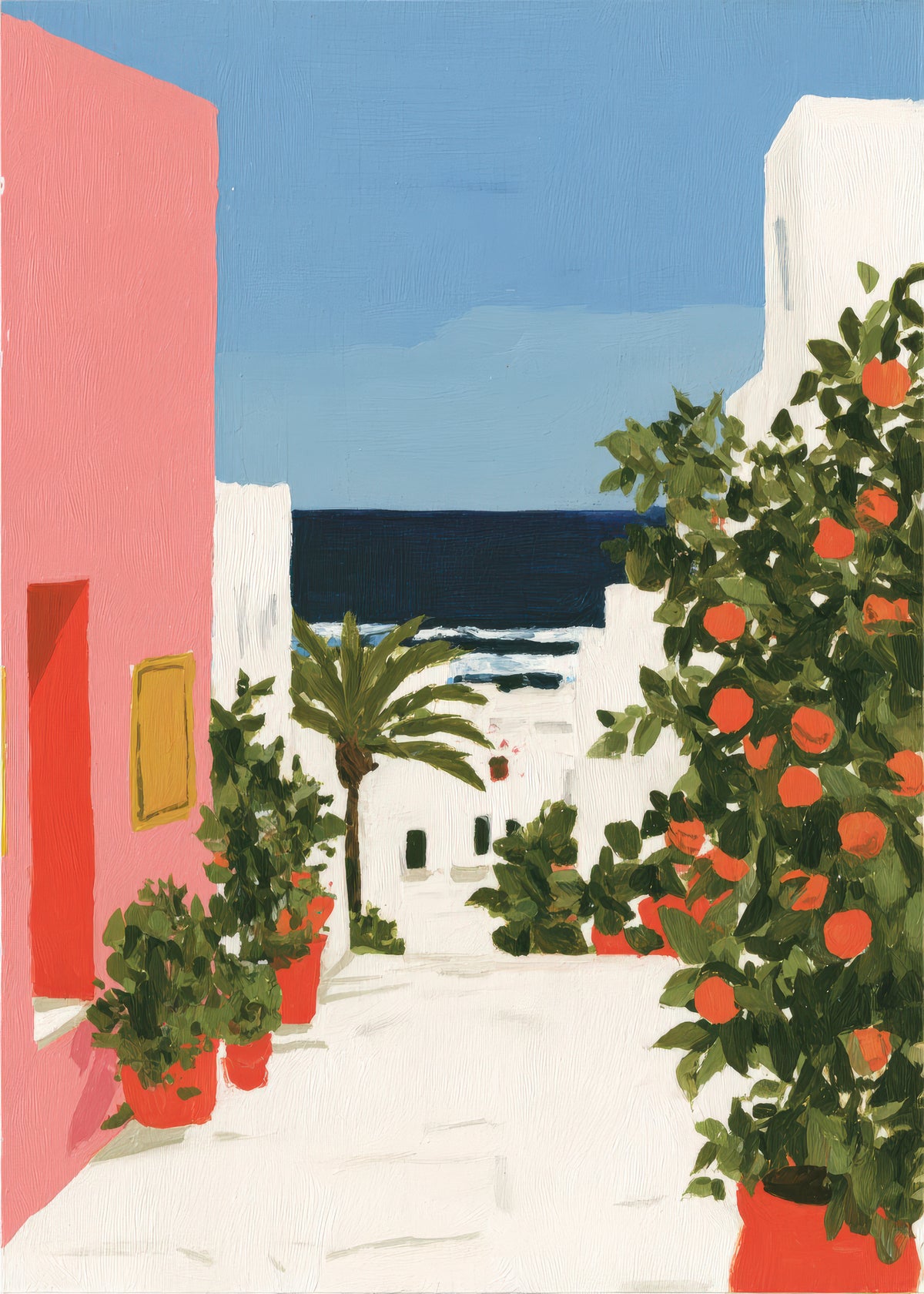 Coastal Alley - Unframed art print