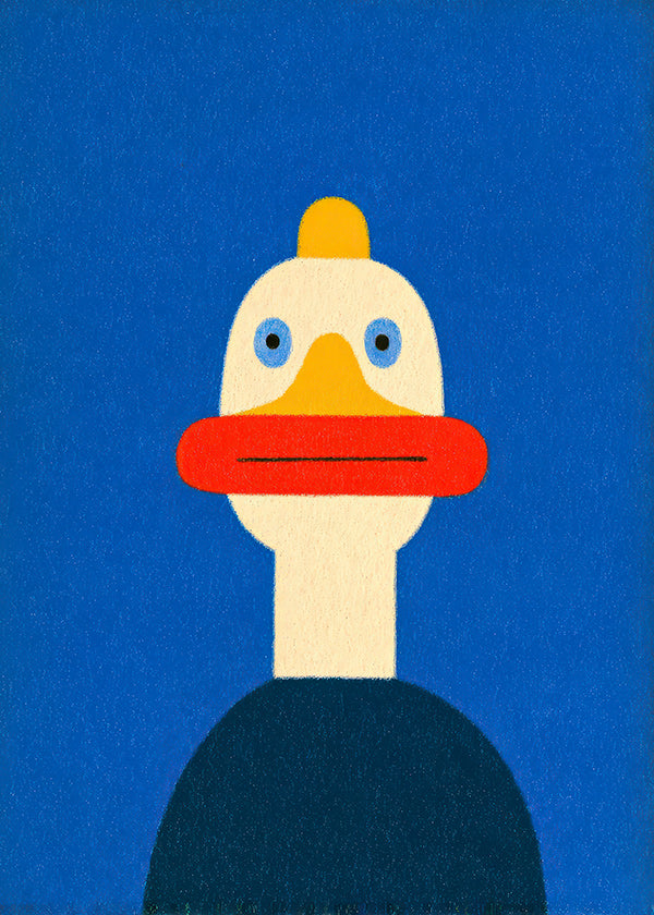 Obraz modrá kachna ilustrace