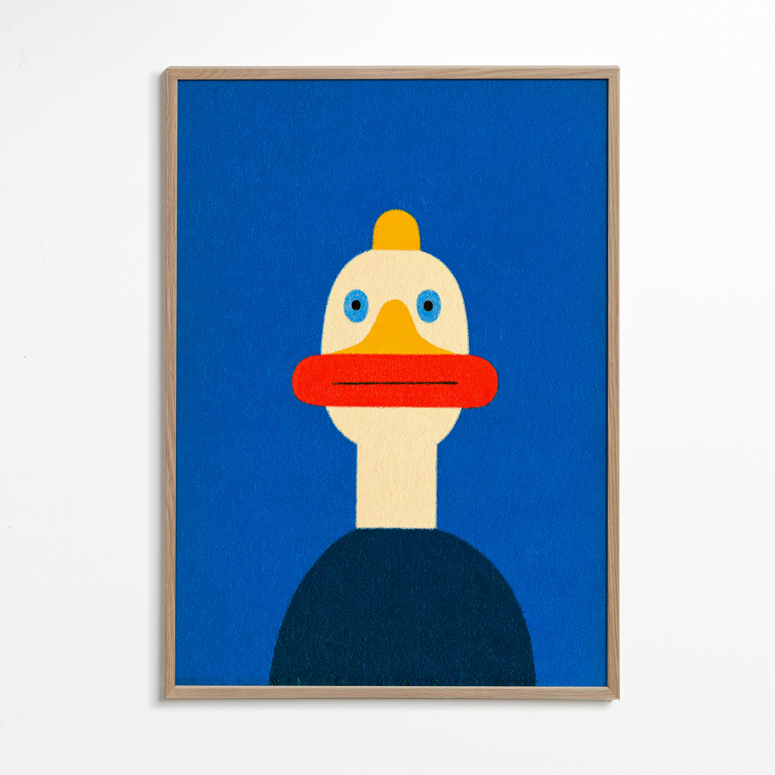Obraz modrá kachna ilustrace