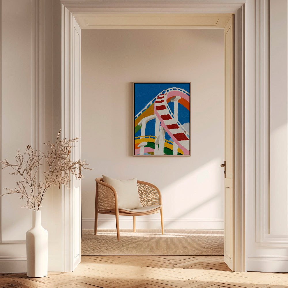 Ilustrace barevné horské dráhy