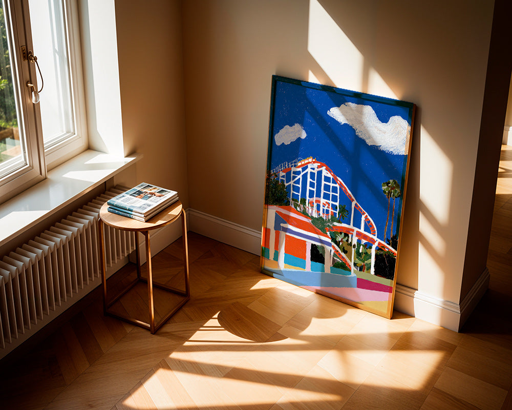 Barevná ilustrace zábavního parku