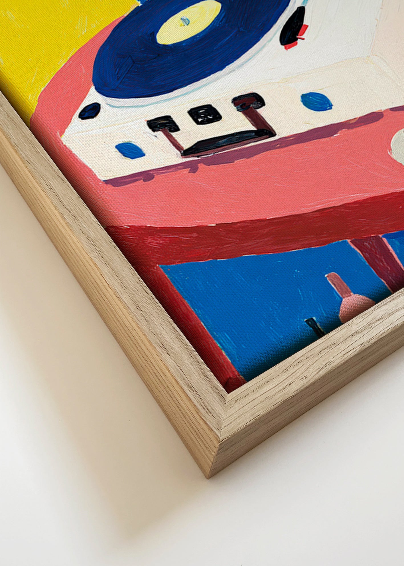 Ilustrace: retro gramofon na stole