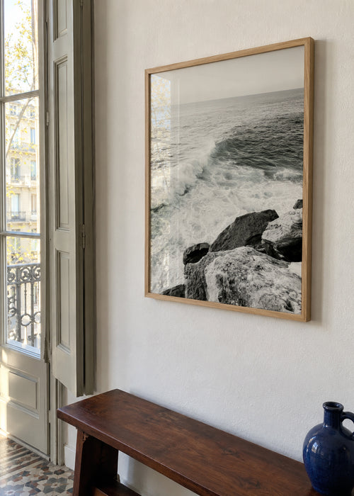 Ocean Cliffs - Framed poster in an interior
