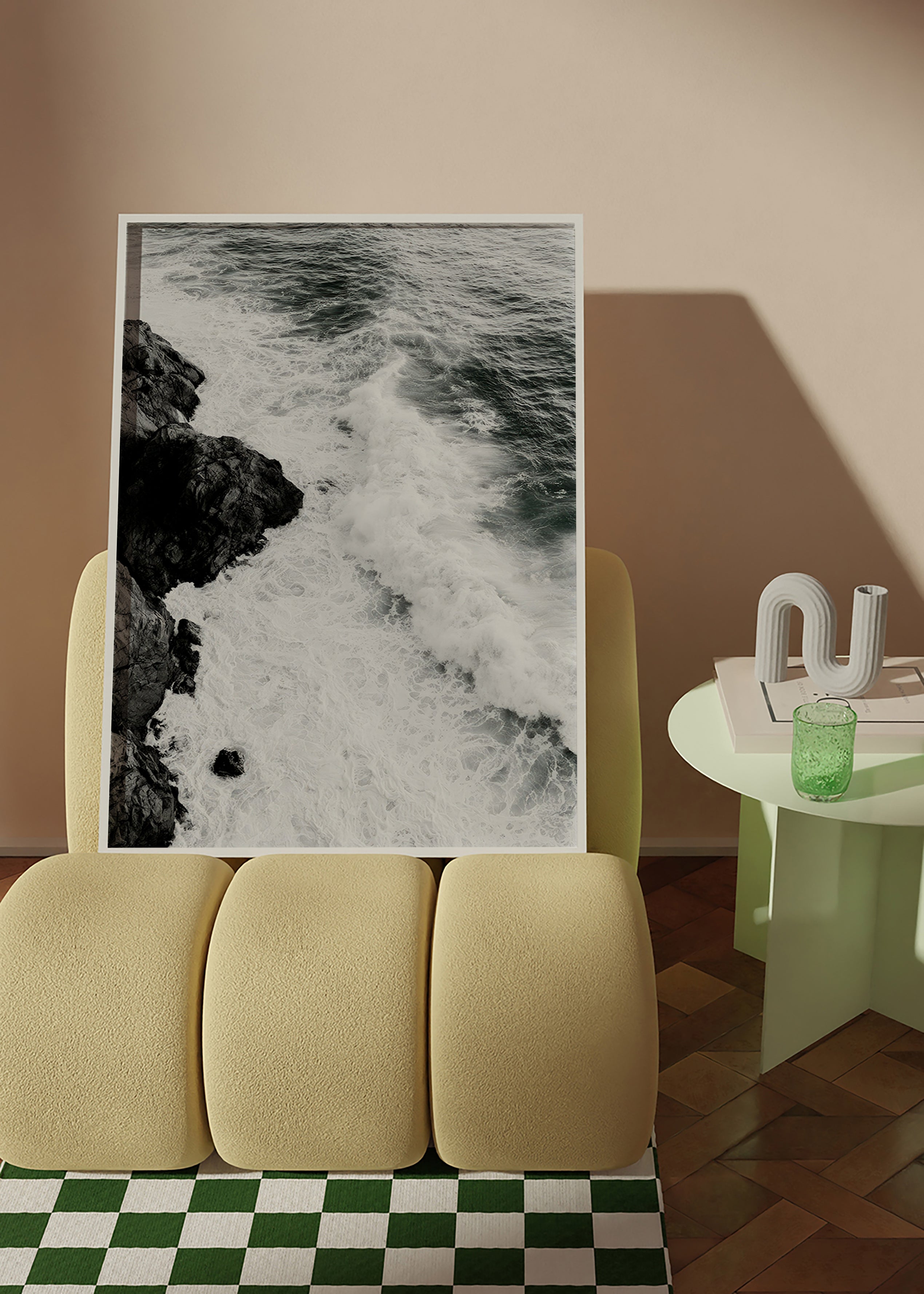 Krajinářské umění: atlantické skály černobíle
